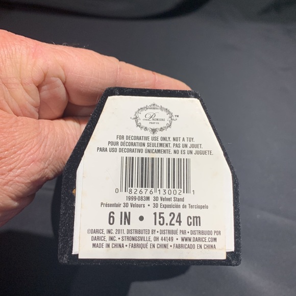 Set/5 Black Velvet Jewelry Display Stands - Picture 17 of 17